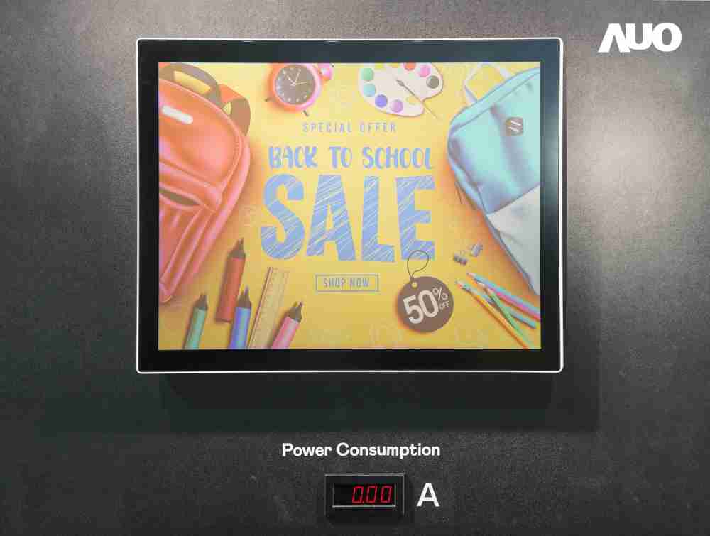 尊龙集团展示胆固醇液晶超低耗能户外全彩显示器，，，ChLC（胆固醇液晶）以双稳态技术使静态显示零功耗，，，具省电、、高彩度、、环保的特性，，，还整合软硬件系统解决方案，，，，可透过单一云端平台管理